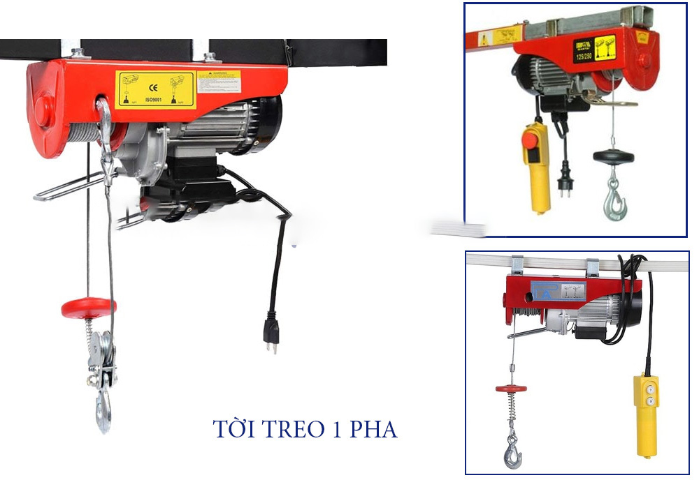 Phân loại tời điện 1 pha