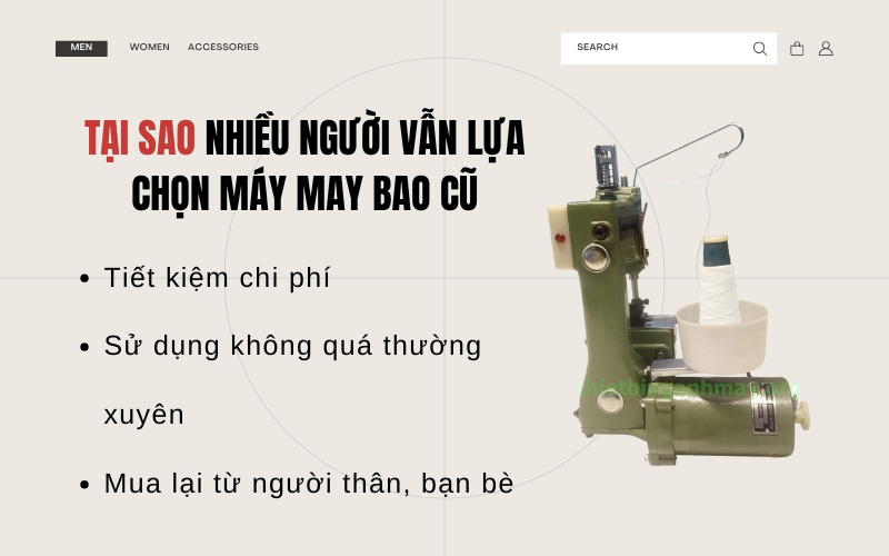 Rủi ro phải đối mặt khi sử dụng máy khâu bao cũ