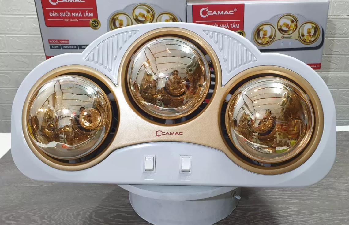 đèn sưởi nhà tắm camac 3 bóng