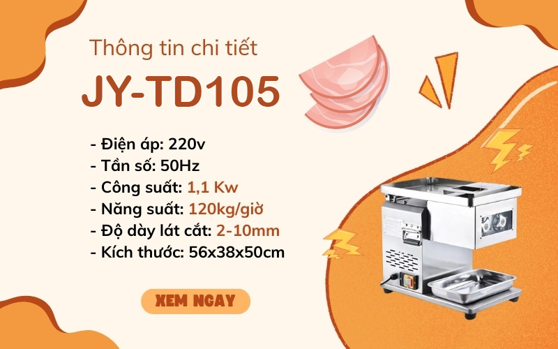 Thông tin máy thái thịt JY-TD105