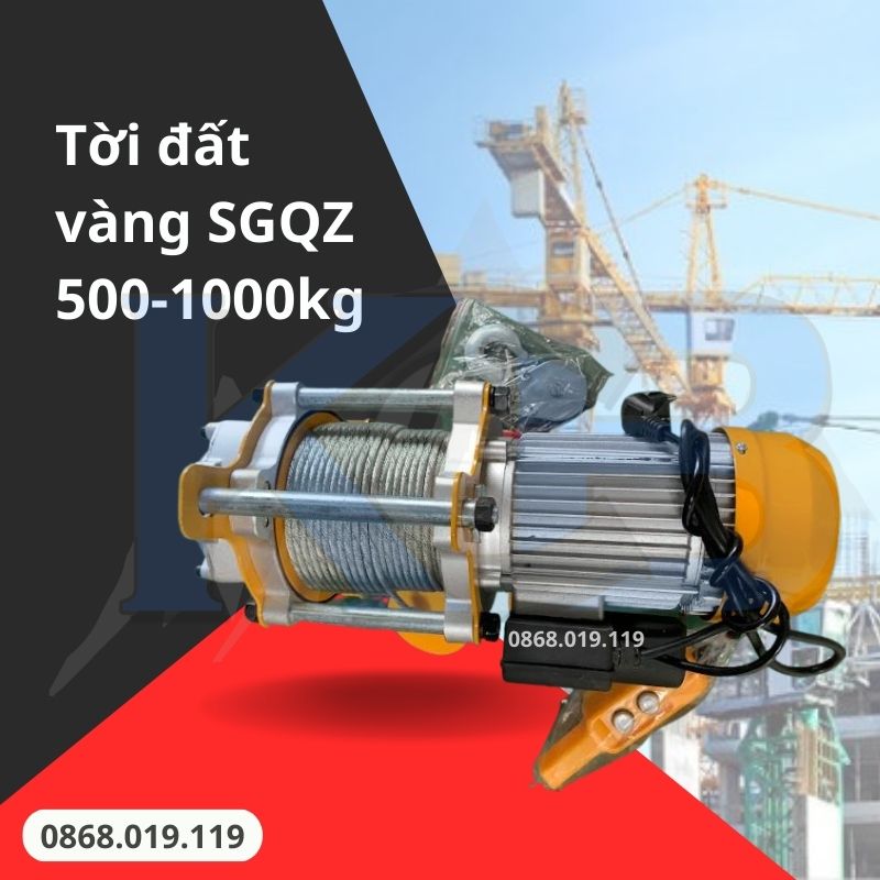 Tời mặt đất vàng SGQZ 500-1000KG