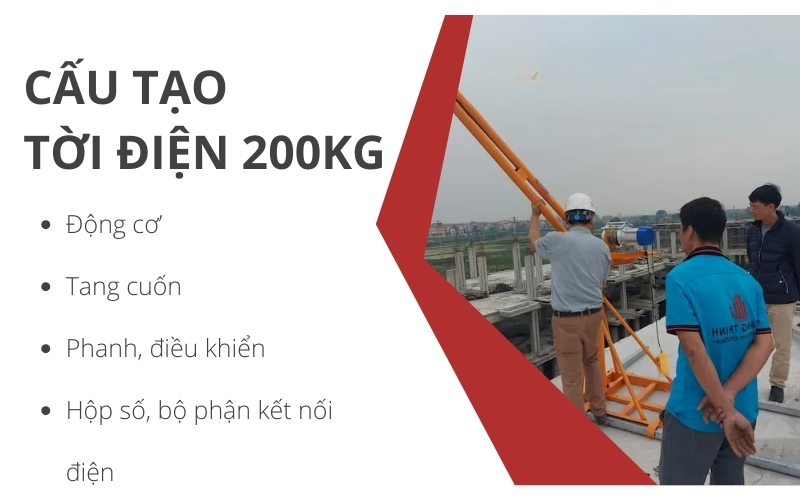 Tổng quan về tời điện 200kg