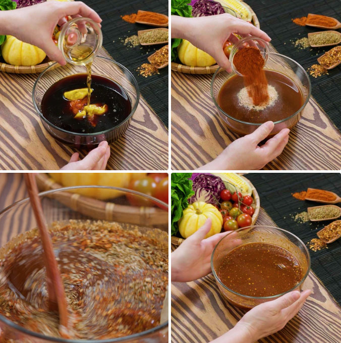 Trộn sốt ướp