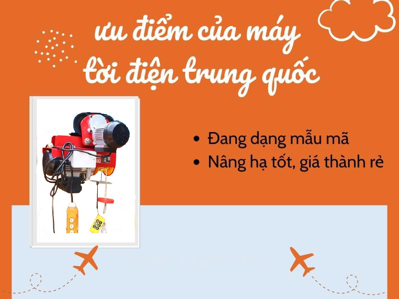 Ưu điểm của máy tời điện Trung Quốc