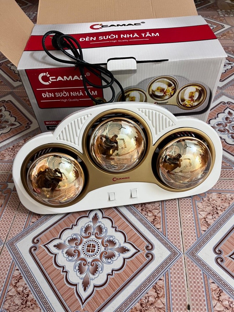 Đèn Sưởi Nhà Tắm Camac 3 bóng Đèn Sưởi Nhà Tắm Camac 3 bóng