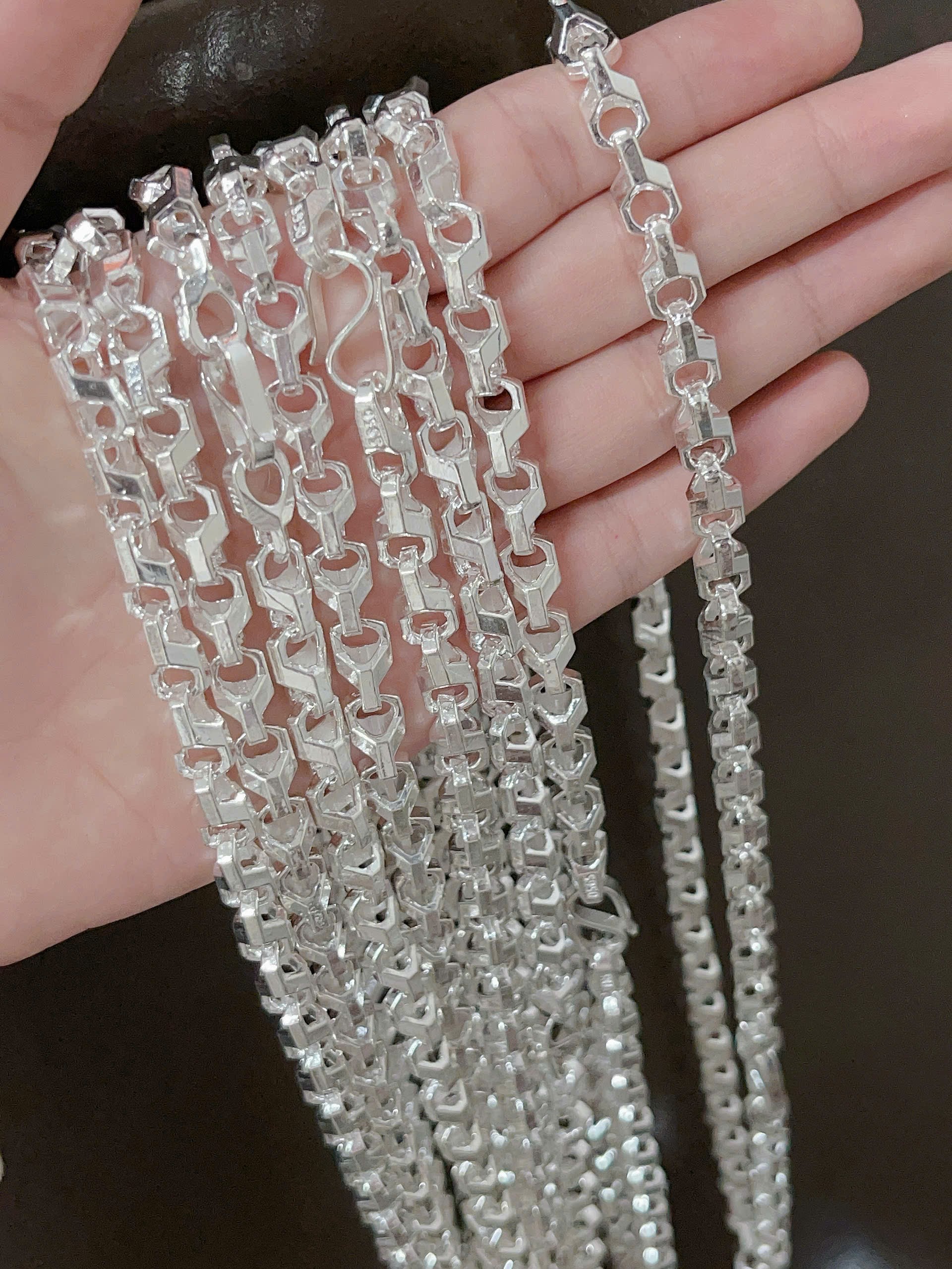 Dây chuyền nam dạng đúc BẠC HIỂU MINH THDBN