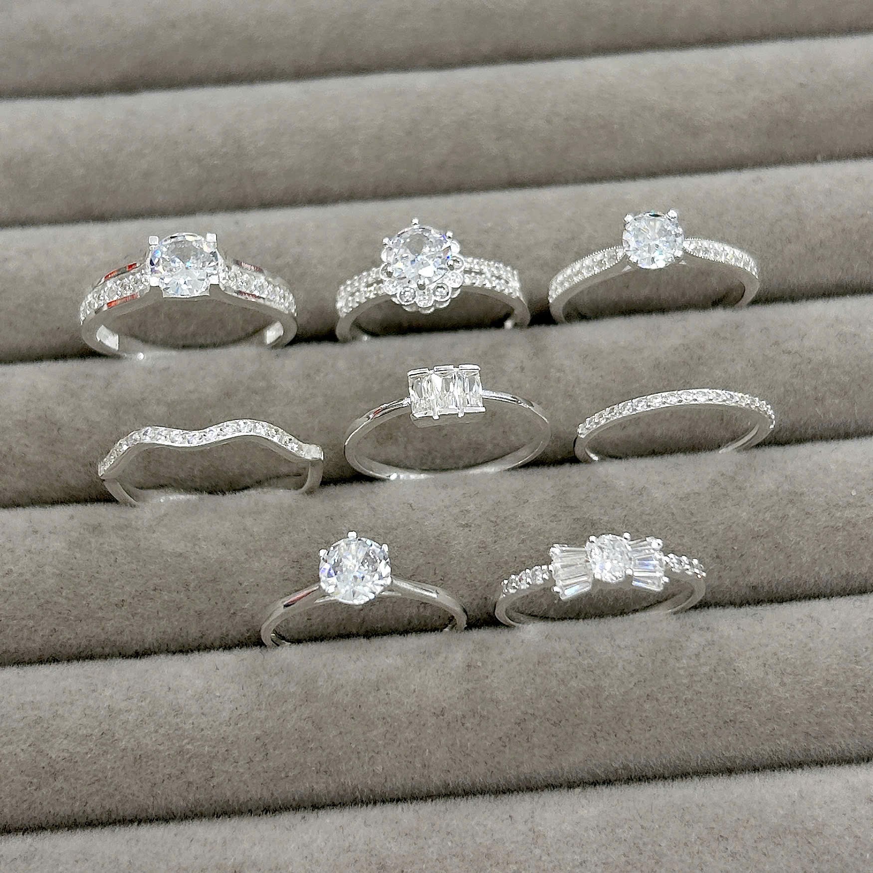 Nhẫn nữ bạc size nhẫn theo yêu cầu bảo hành vĩnh viễn BẠC HIỂU MINH NU