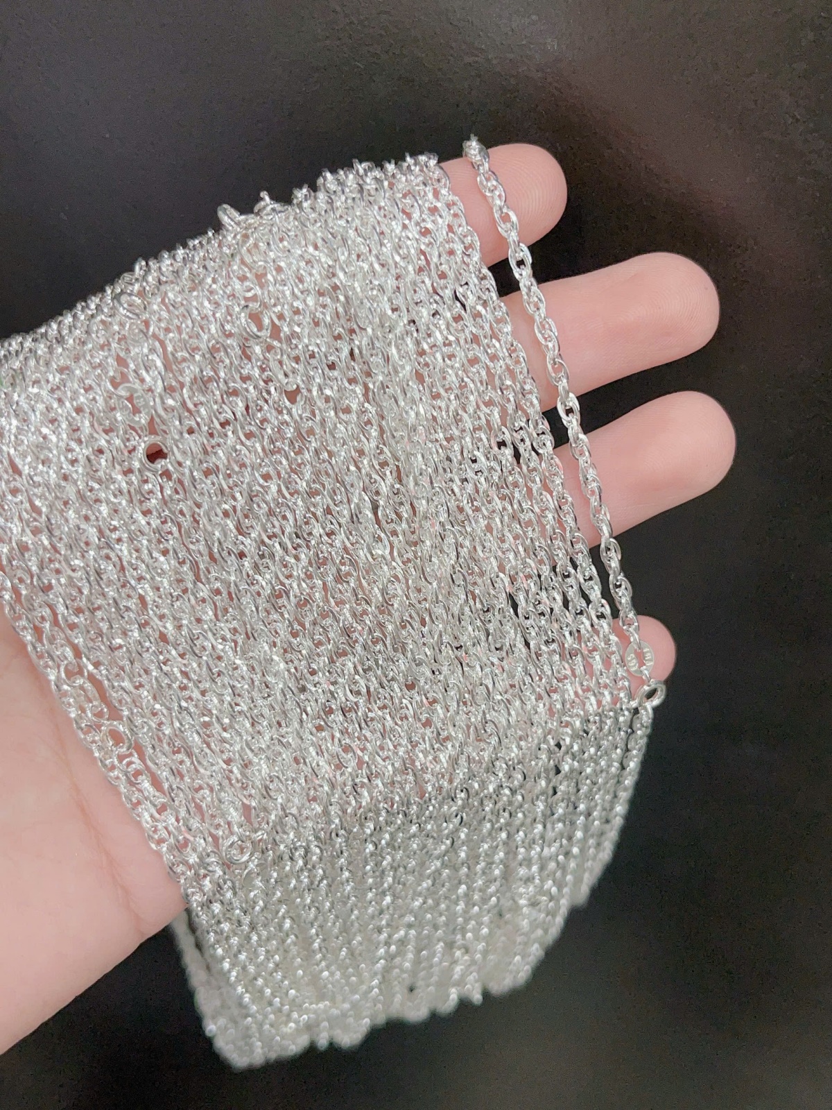 Dây chuyền trẻ em bạc ta nguyên chất S99 tốt cho sức khỏe của bé DTE