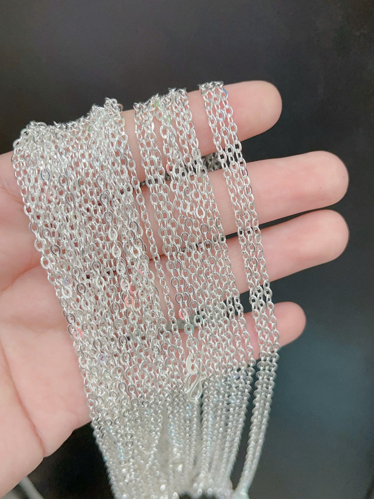 Dây chuyền trẻ em bạc ta nguyên chất S99 tốt cho sức khỏe của bé DTE