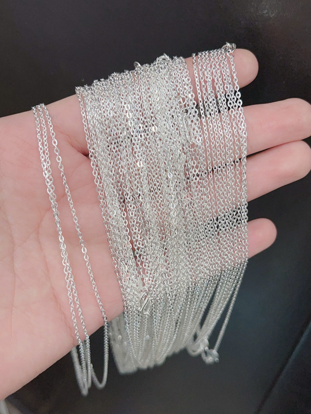 Dây chuyền trẻ em bạc ta nguyên chất S99 tốt cho sức khỏe của bé DTE