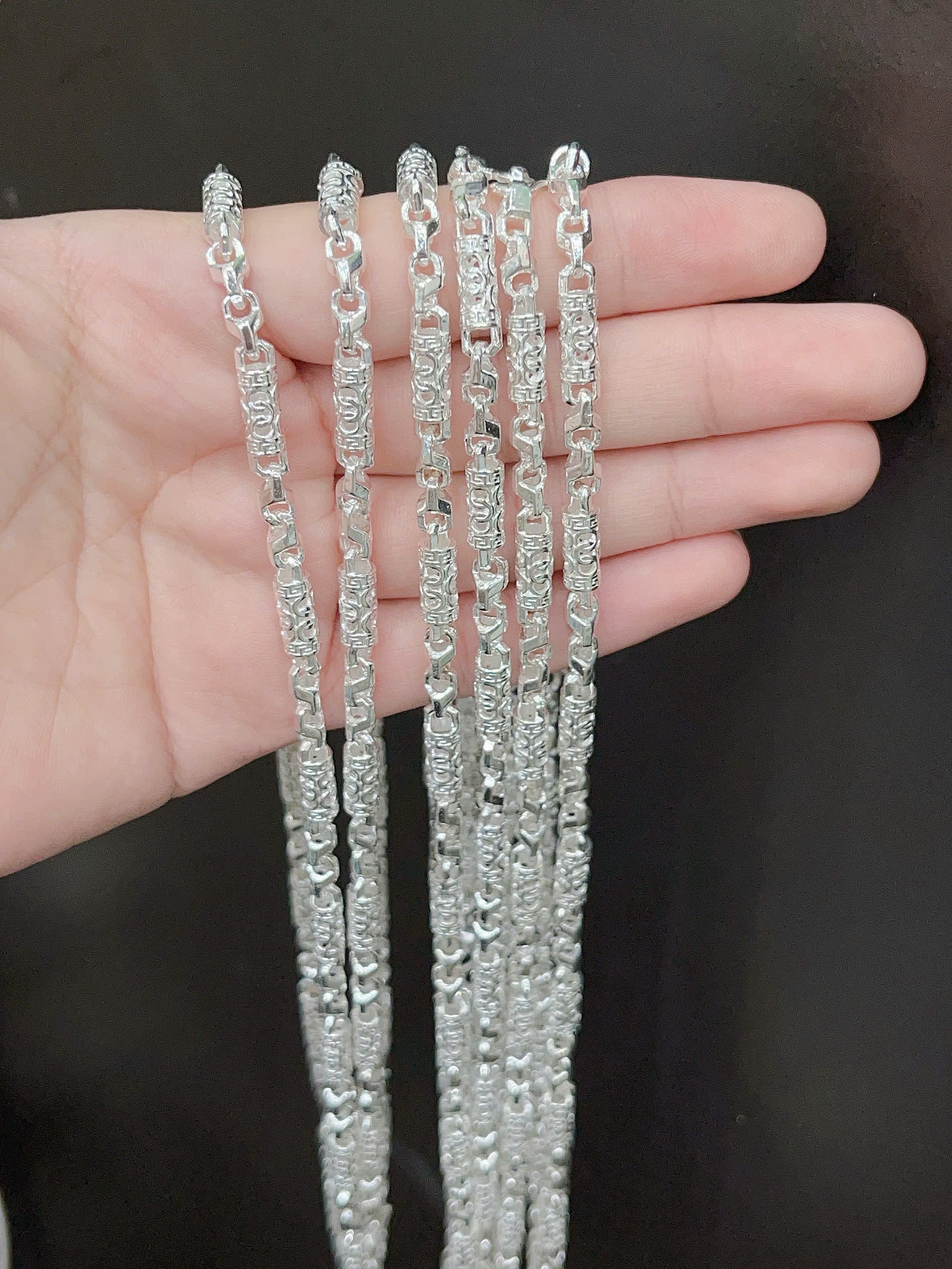 Dây chuyền nam dạng đúc BẠC HIỂU MINH THDBN