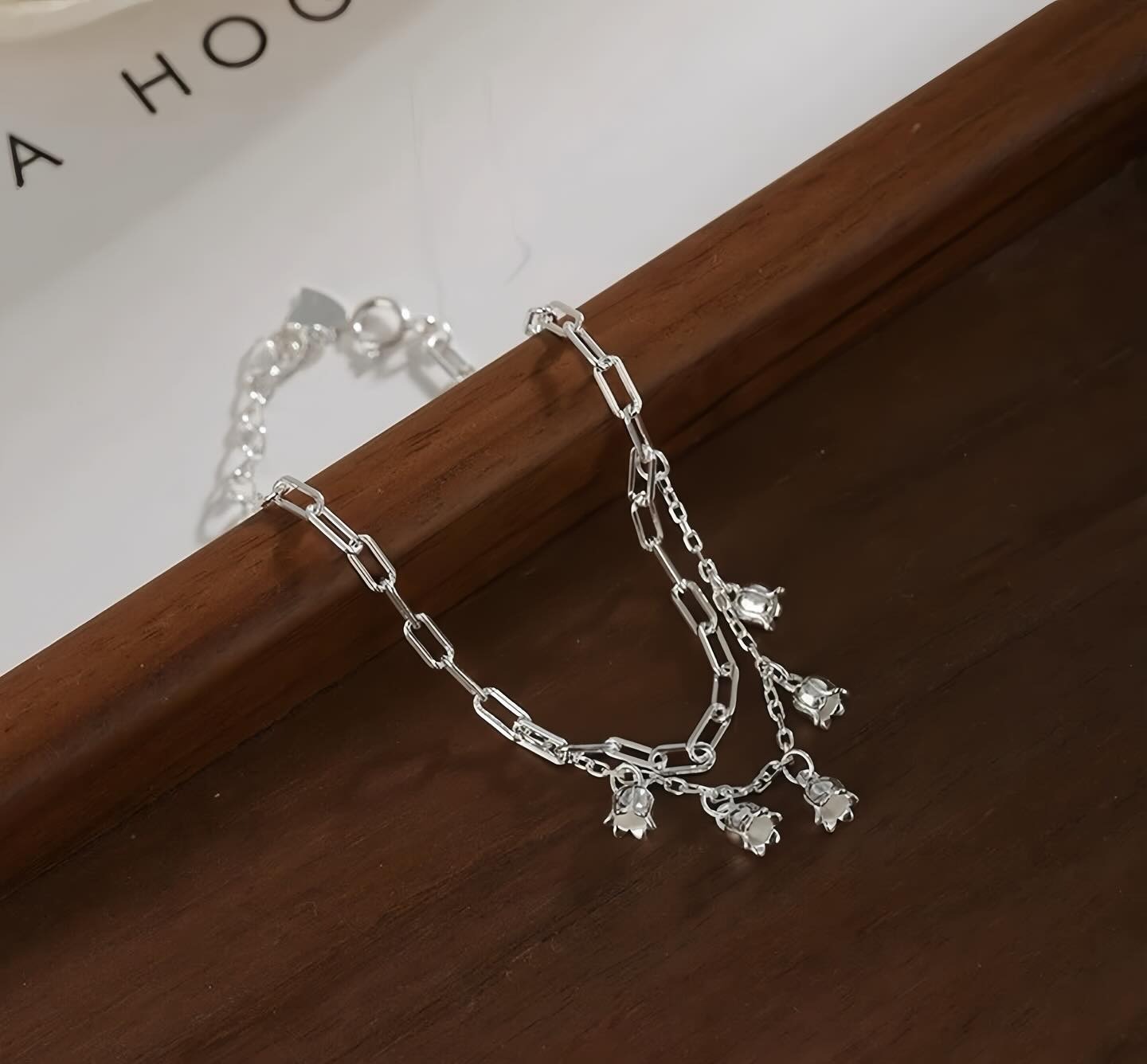 Vòng Tay Hoa Linh Lan Bạc Nguyên Chất S99 Bản Mềm Nhẹ Nhàng Nữ Tính BẠC HIỂU MINH LTU670