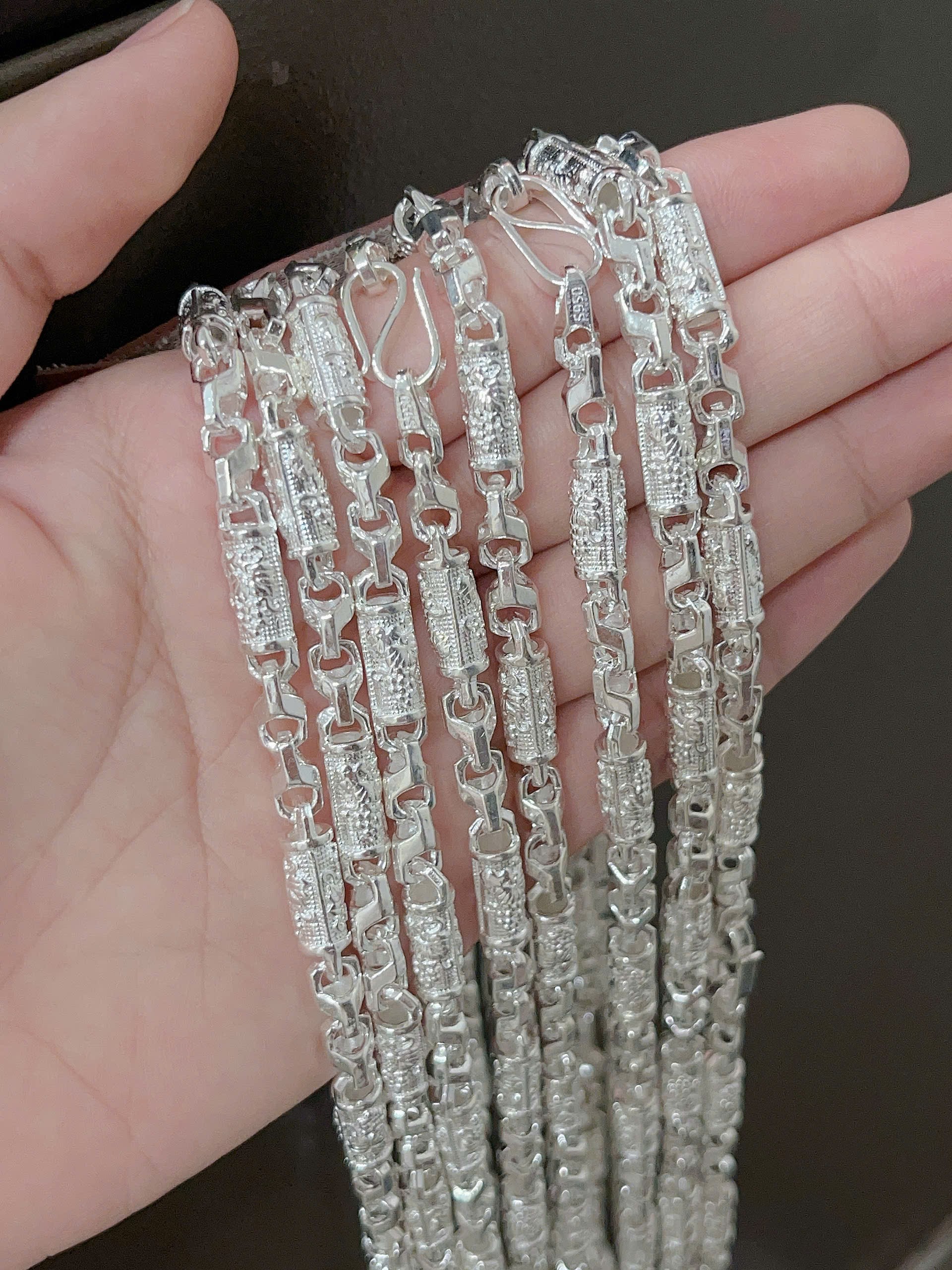 Dây chuyền nam dạng đúc BẠC HIỂU MINH THDBN