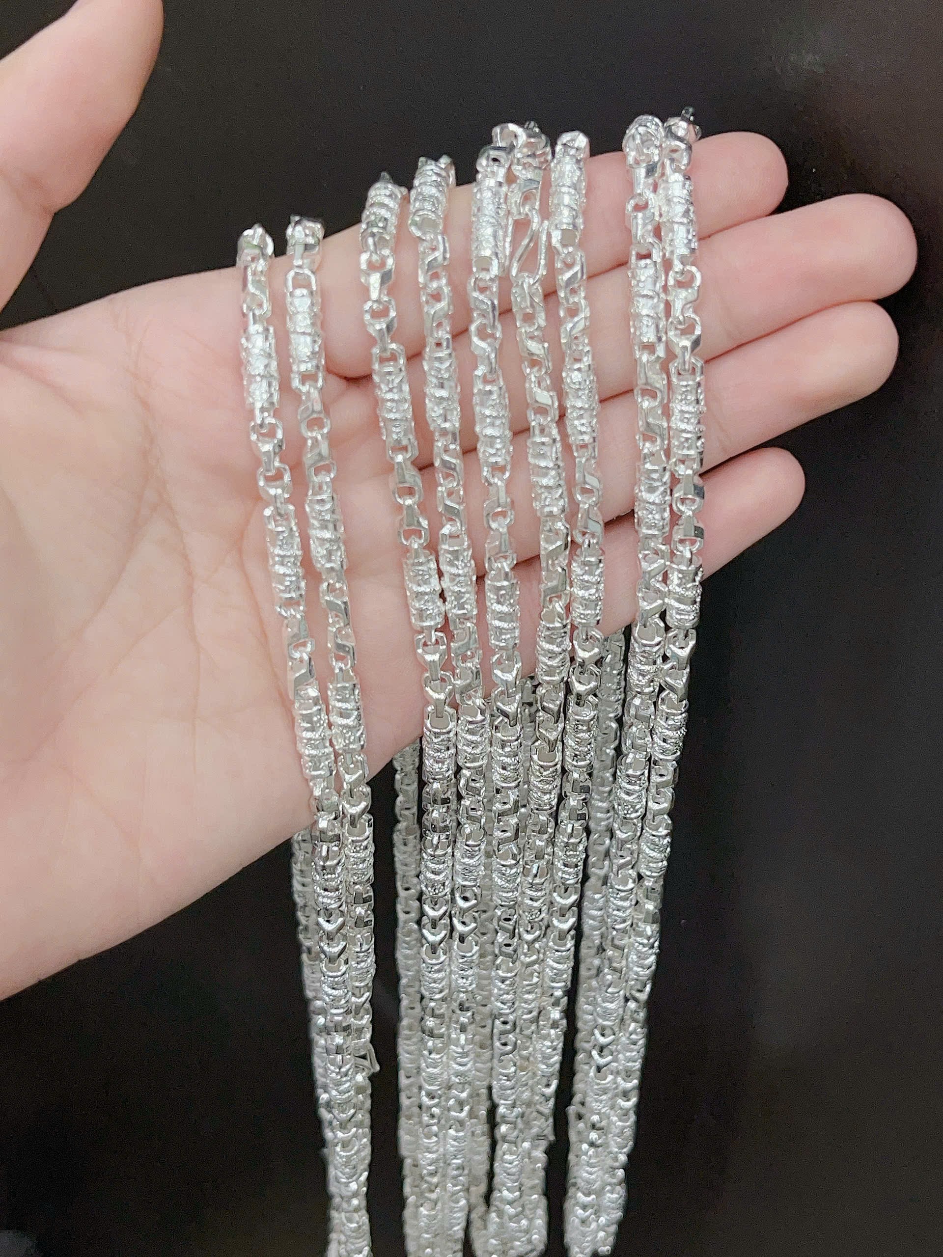 Dây chuyền nam dạng đúc BẠC HIỂU MINH THDBN