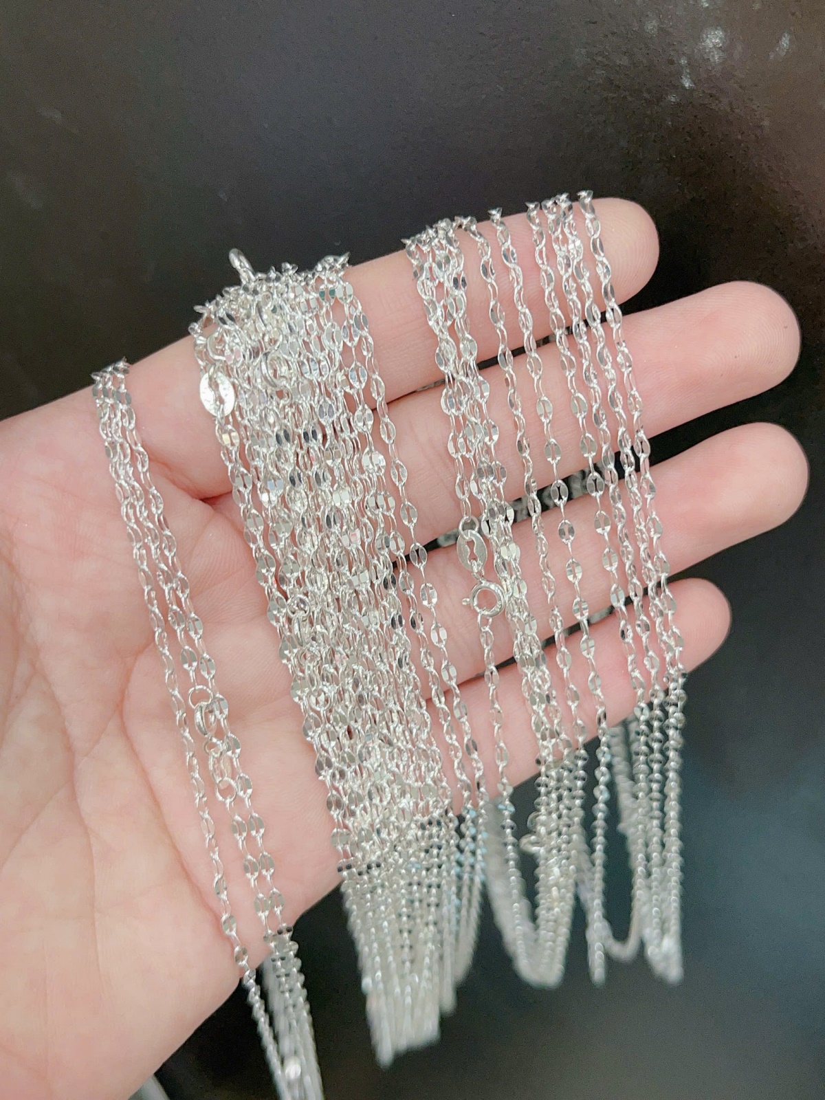 Dây chuyền trẻ em bạc ta nguyên chất S99 tốt cho sức khỏe của bé DTE