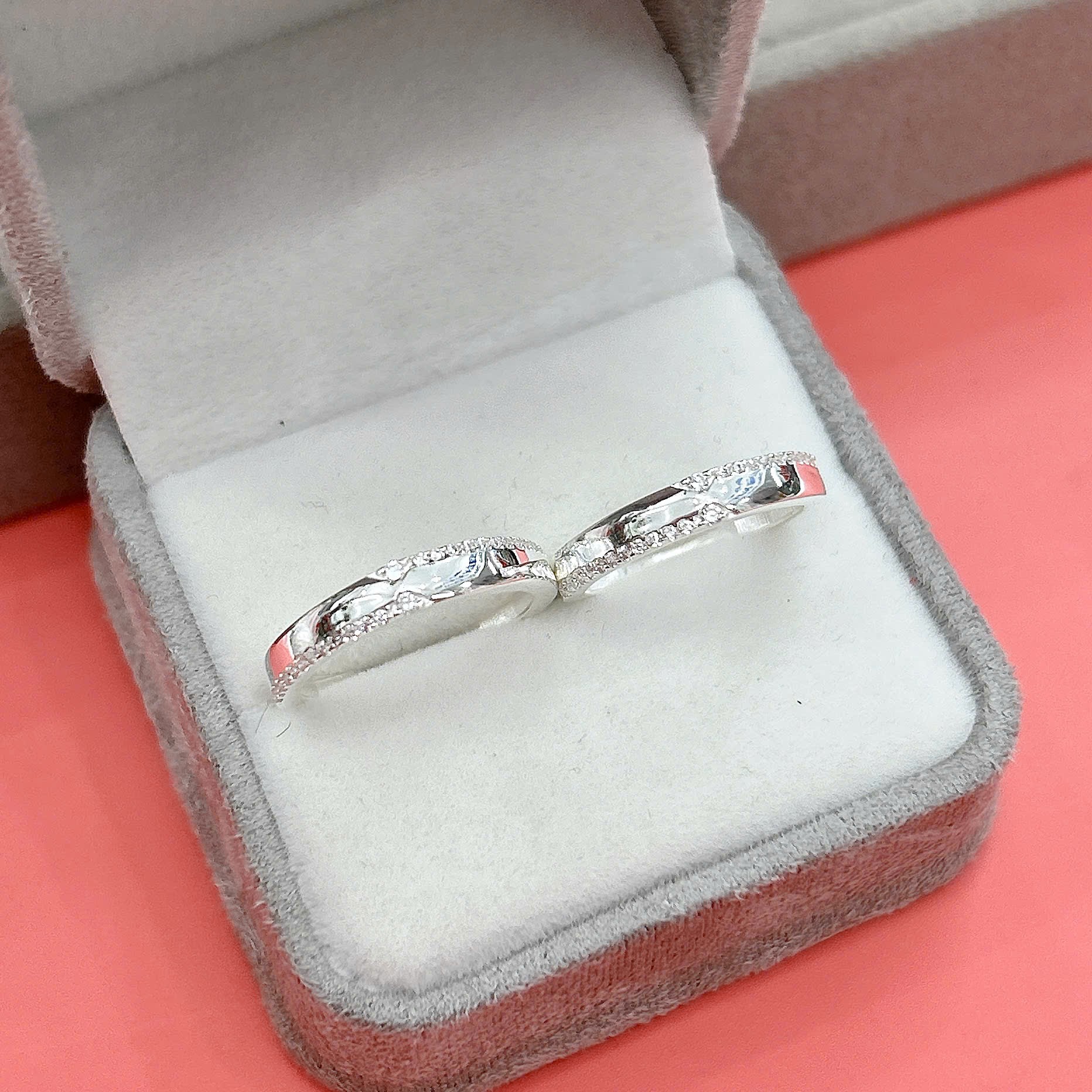 Nhẫn đôi bạc size nhẫn theo yêu cầu bảo hành vĩnh viễn BẠC HIỂU MINH NC