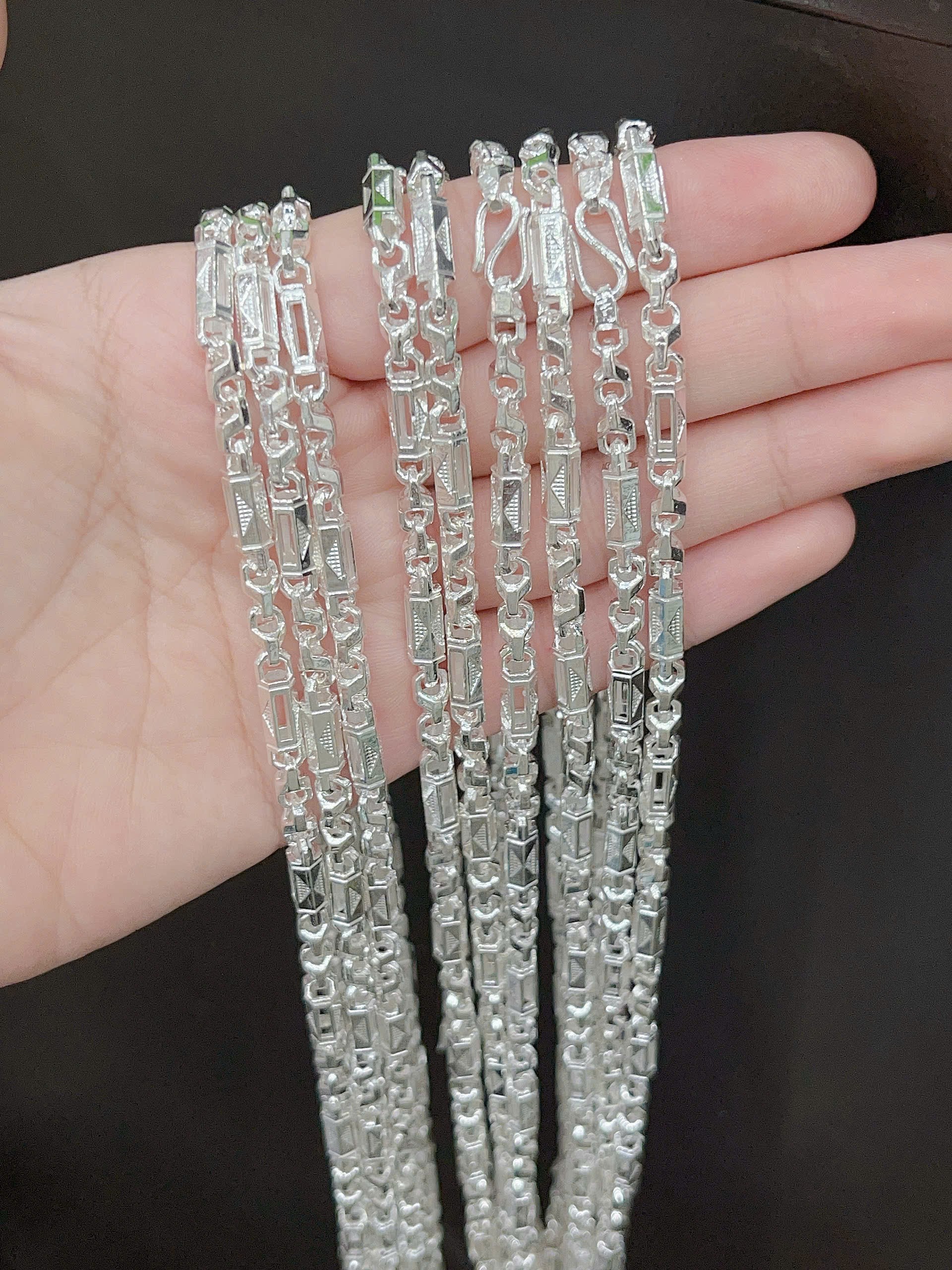 Dây chuyền nam dạng đúc BẠC HIỂU MINH THDBN