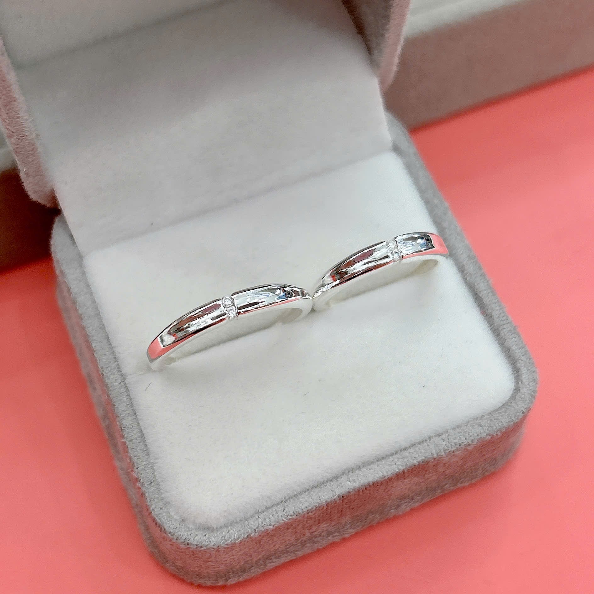 Nhẫn đôi bạc size nhẫn theo yêu cầu bảo hành vĩnh viễn BẠC HIỂU MINH NC