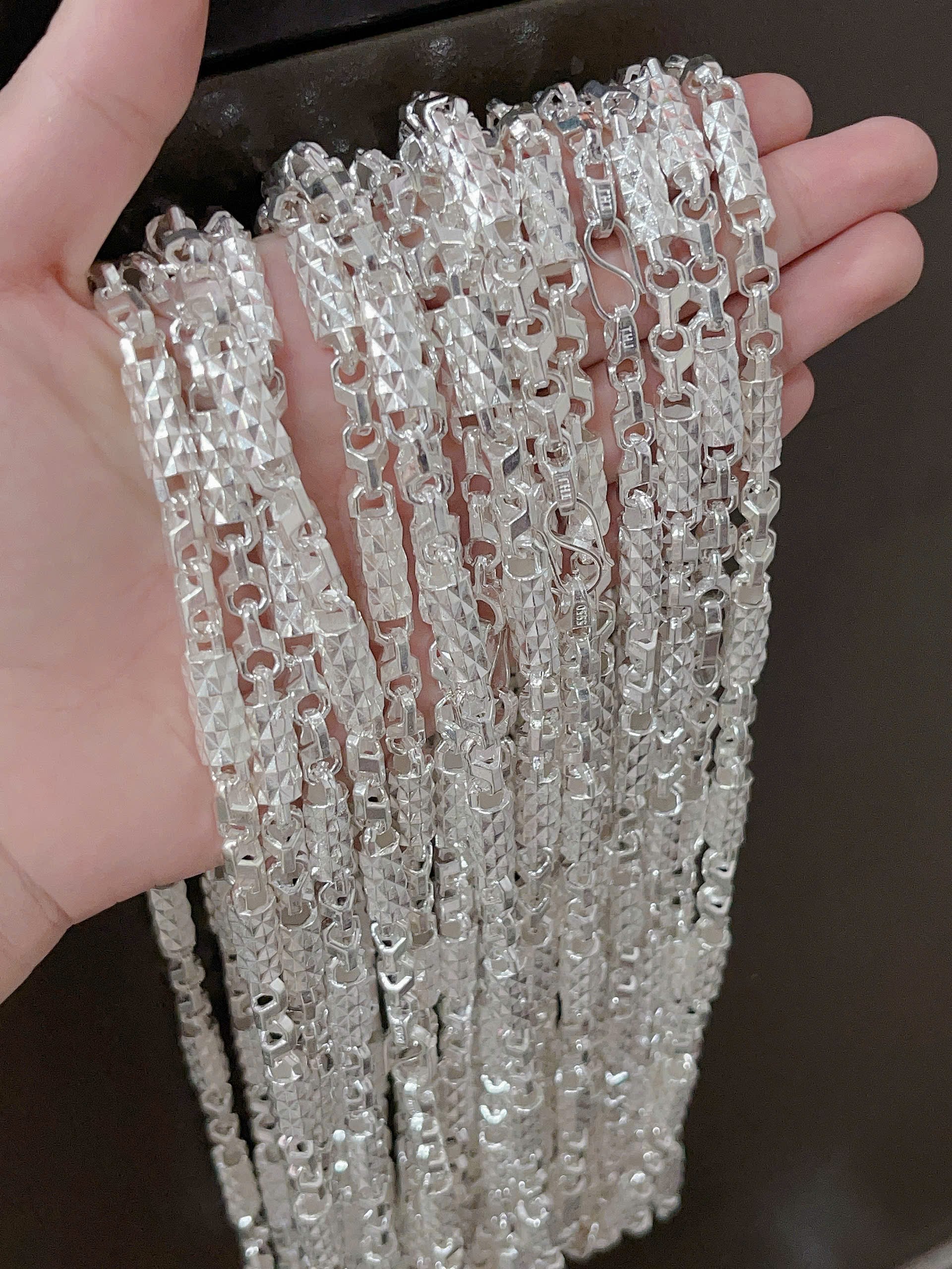 Dây chuyền nam dạng đúc BẠC HIỂU MINH THDBN