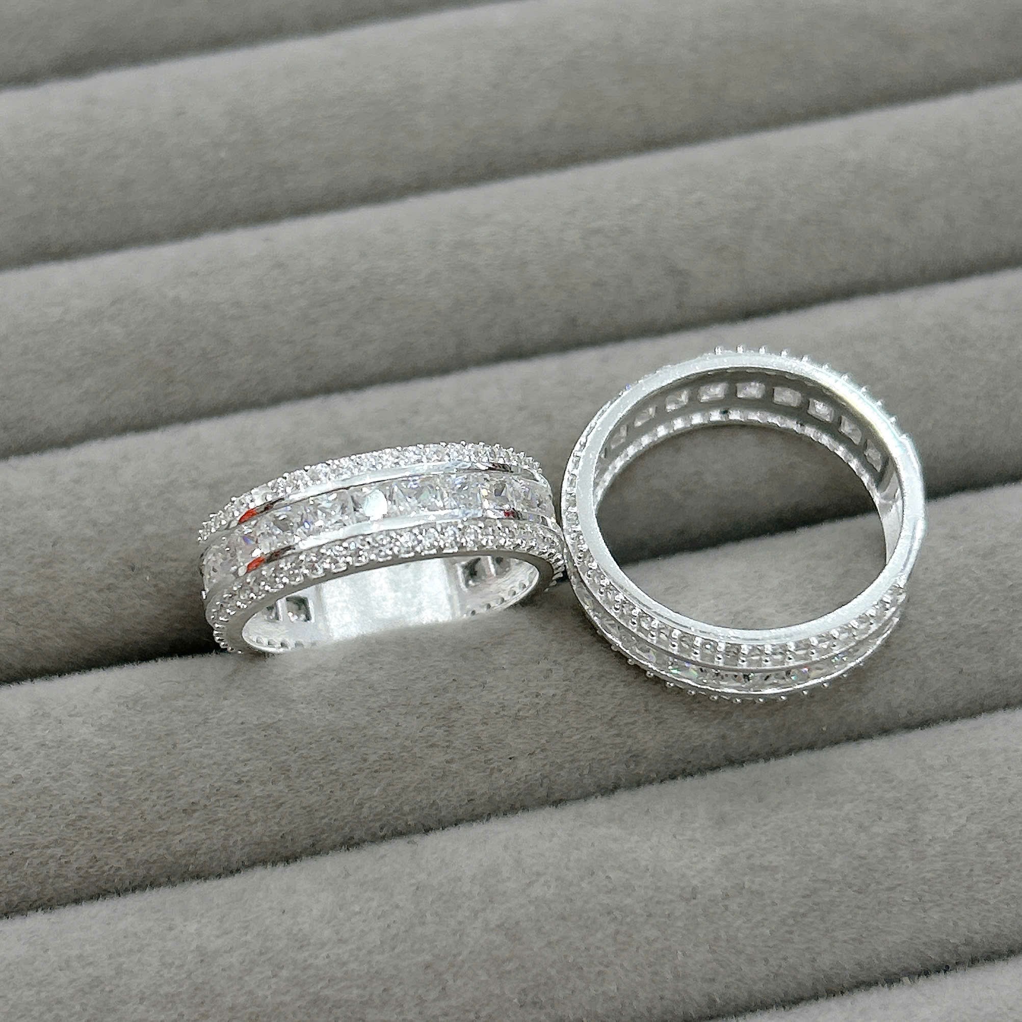 Nhẫn nữ bạc size nhẫn theo yêu cầu bảo hành vĩnh viễn BẠC HIỂU MINH NU