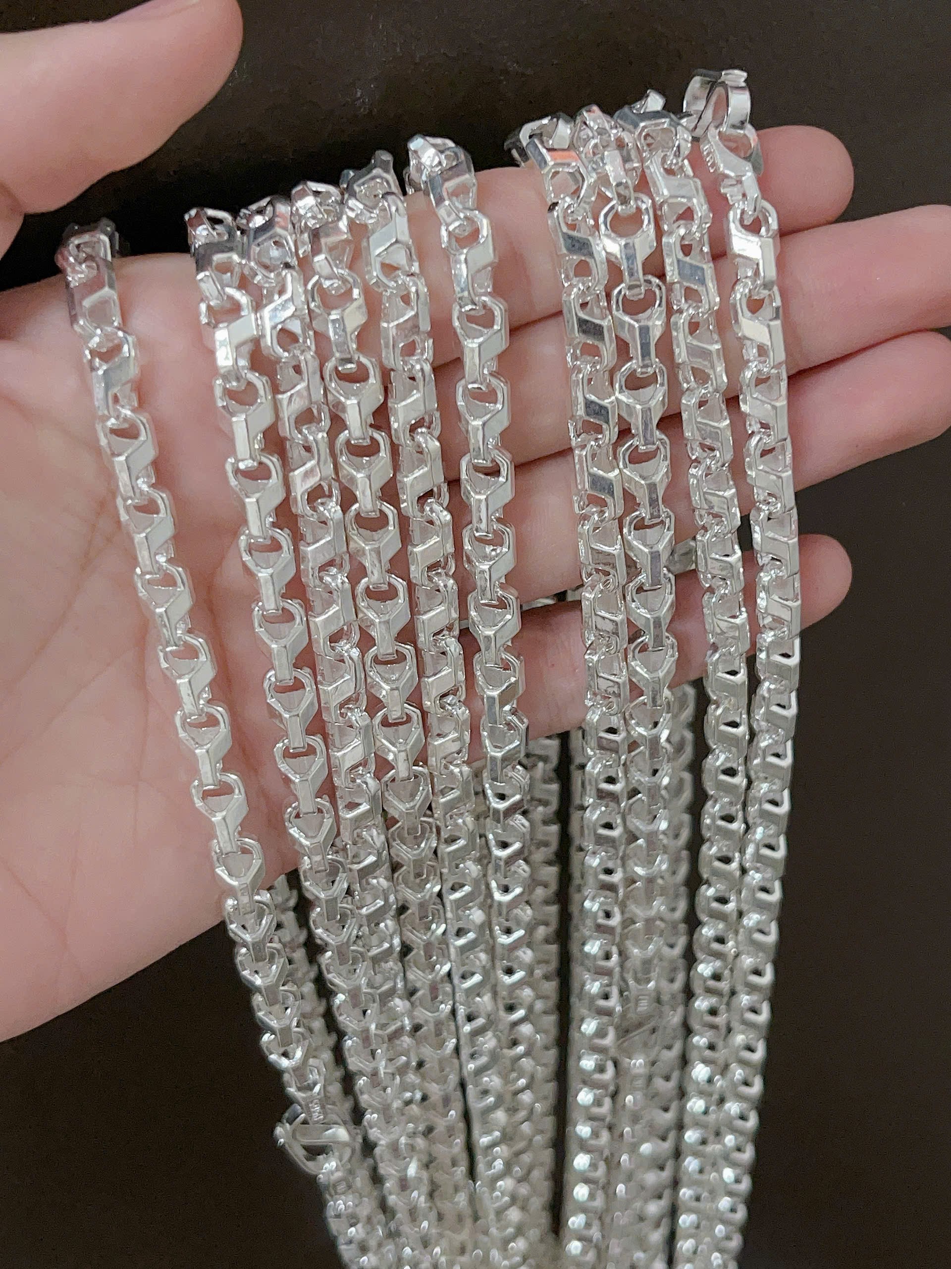 Dây chuyền nam dạng đúc BẠC HIỂU MINH THDBN