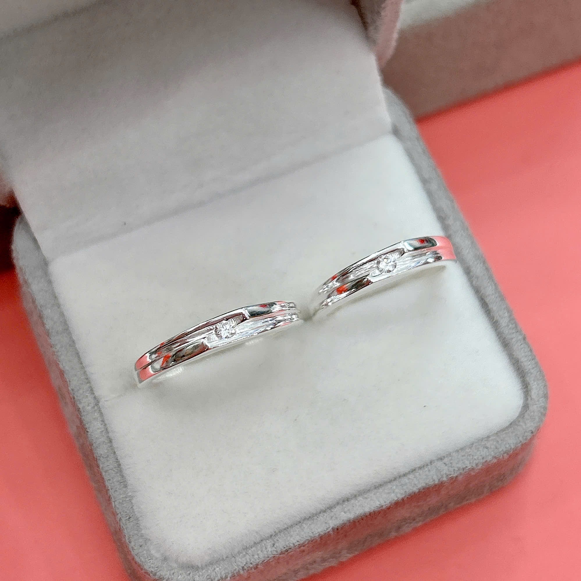 Nhẫn đôi bạc size nhẫn theo yêu cầu bảo hành vĩnh viễn BẠC HIỂU MINH NC