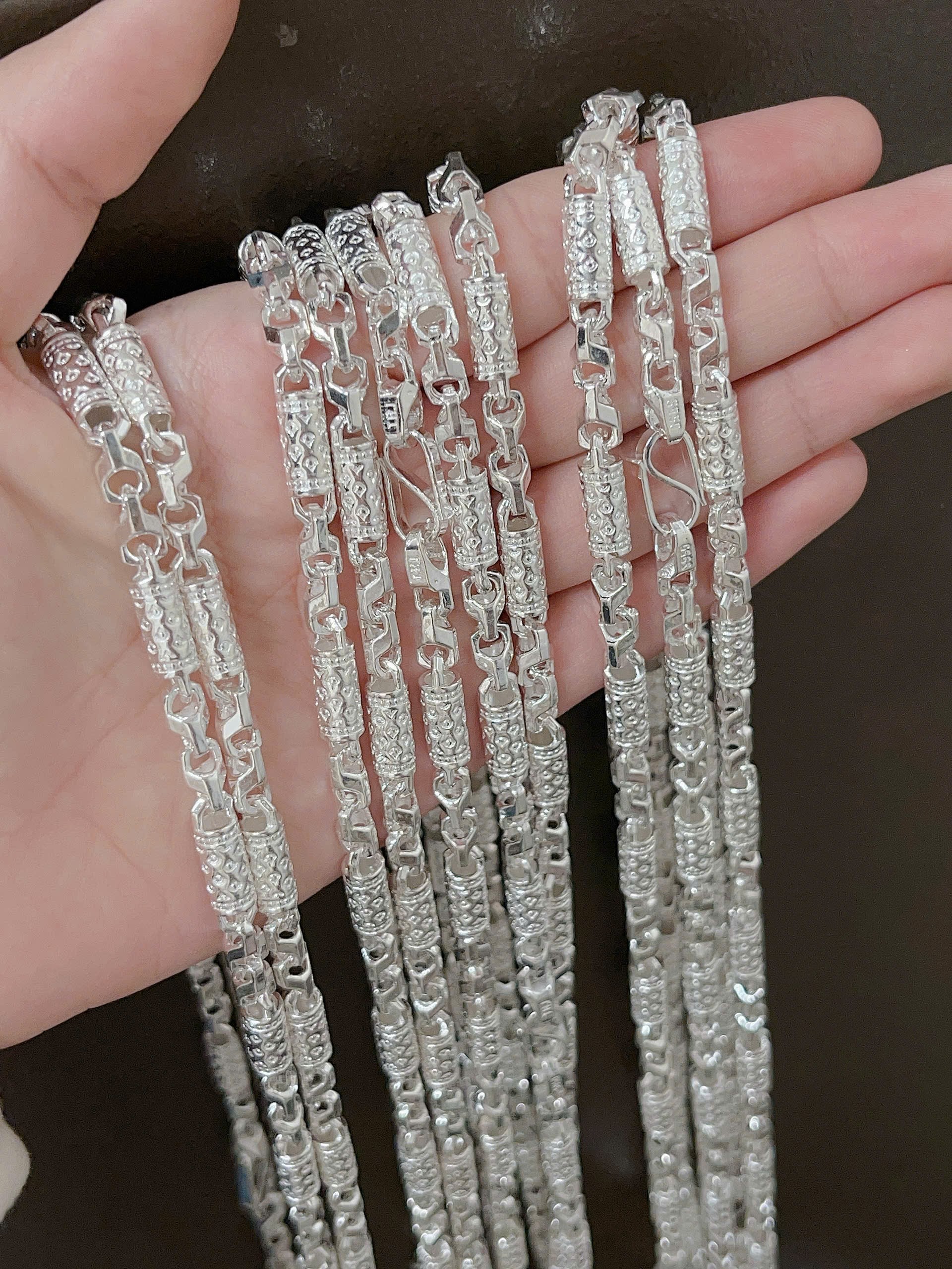 Dây chuyền nam dạng đúc BẠC HIỂU MINH THDBN