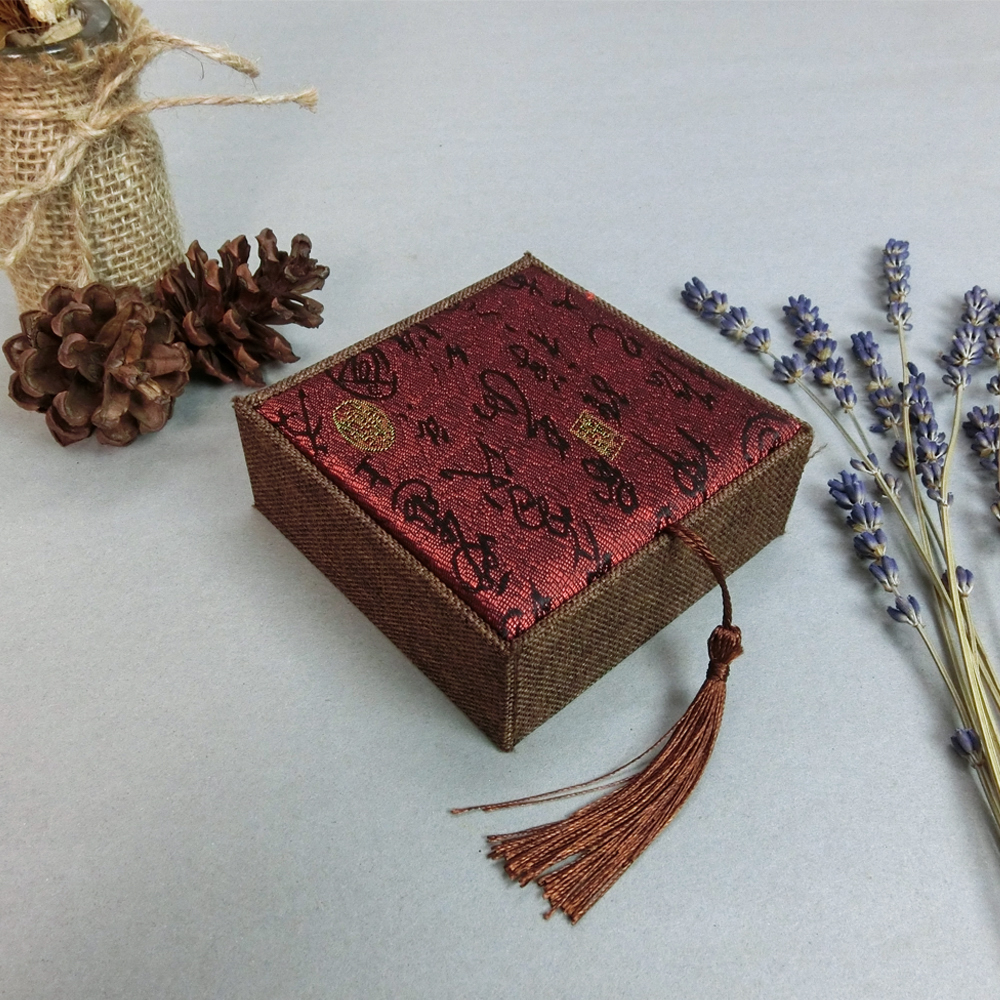 Hộp gấm hộp đựng trang sức sang trọng và đẹp BẠC HIỂU MINH HQHGS