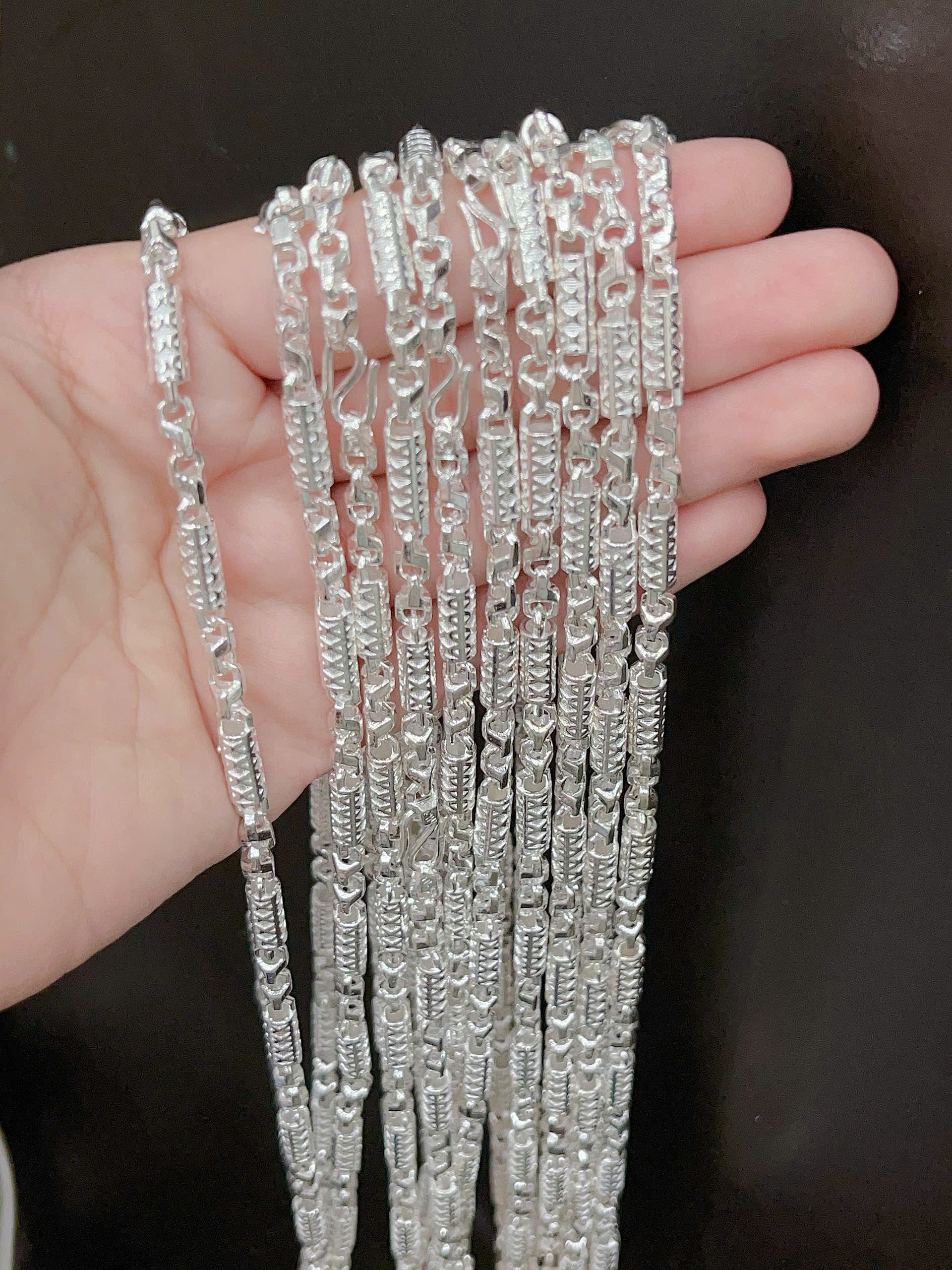 Dây chuyền nam dạng đúc BẠC HIỂU MINH THDBN