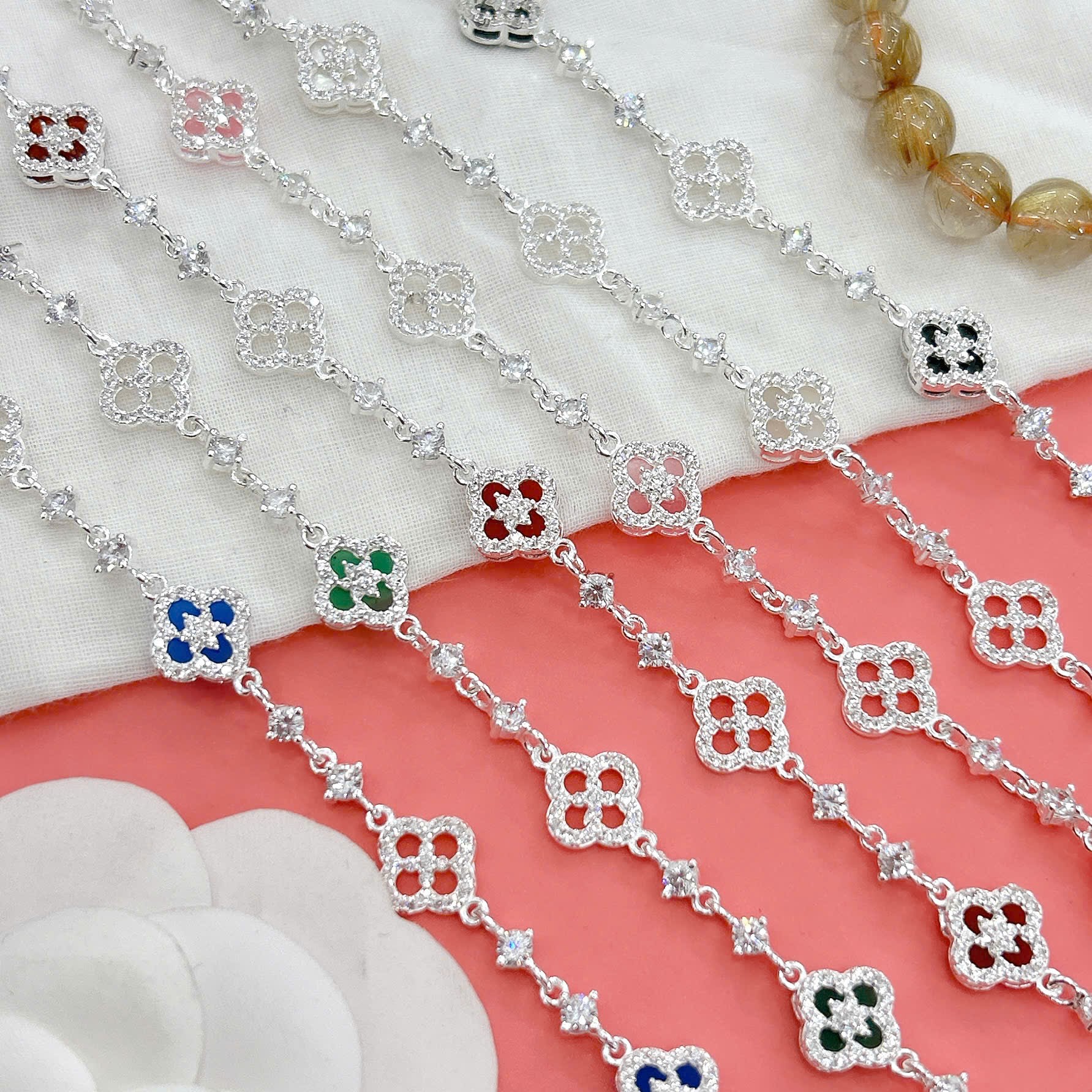 Lắc tay chân trẻ em bạc ta nguyên chất S99 charm BẠC HIỂU MINH LTECN58