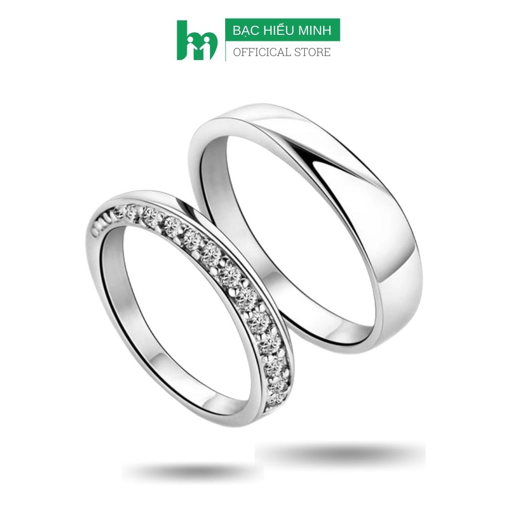 Nhẫn cưới bạc 925 có thể điều chỉnh kích cỡ kiểu dáng sang trọng  Shopee  Việt Nam