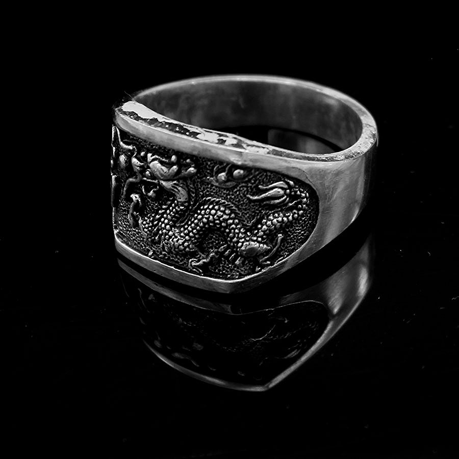 Nhẫn Nam Bạc Hiểu Minh NA531 hình rồng