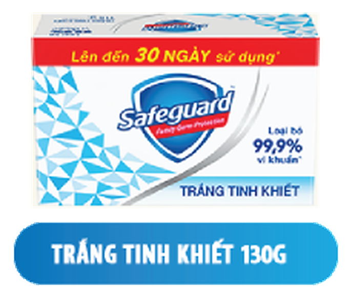 Safeguard Pure White Bar Soap 130g