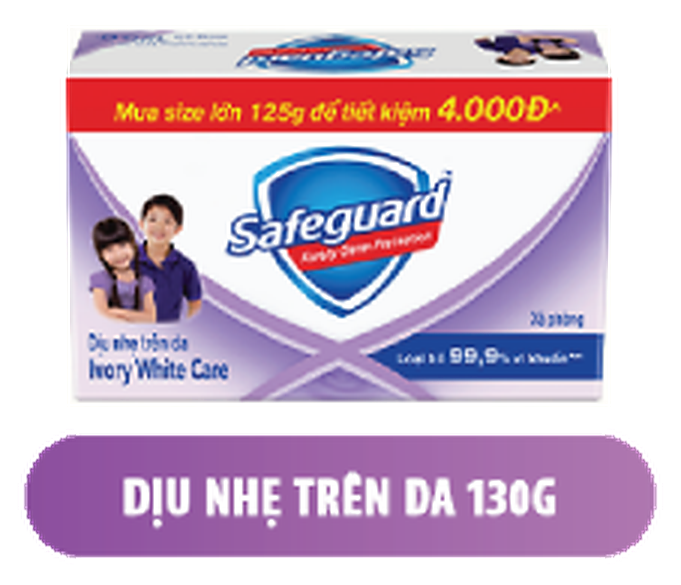 Safeguard Ivory White Care Bar Soap 130g