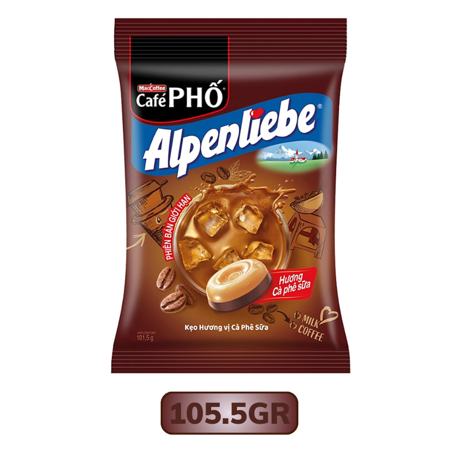 Kẹo Alpenliebe Hương Vị Cà Phê Sữa - 3 thỏi