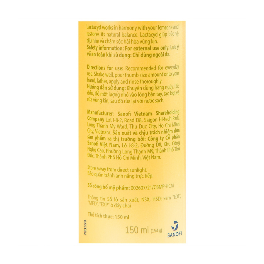 Dung Dịch Vệ Sinh Phụ Nữ Lactacyd Extra Nourish