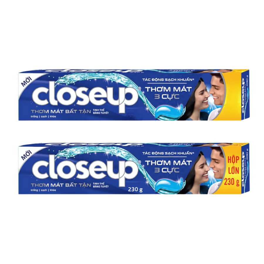 Kem đánh răng Closeup Thơm Mát Bất Tận Tinh Thể Băng Tuyết