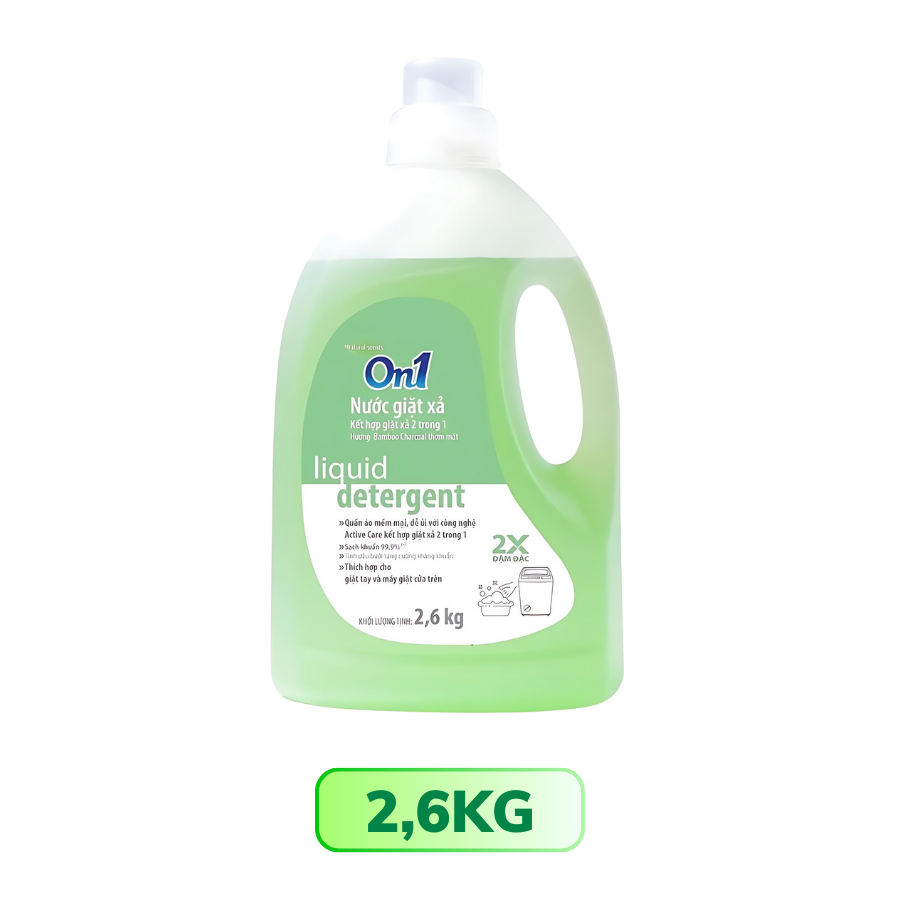 Chai nước giặt ON1 Hương Bamboo Charcoal thơm mát