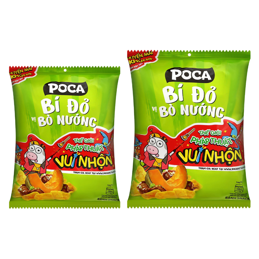 Snack Poca bí đỏ Poca gói 32G/ 60G