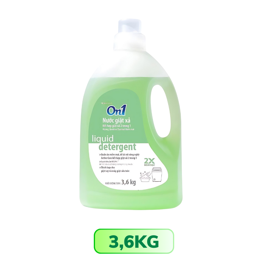 Chai nước giặt ON1 Hương Bamboo Charcoal thơm mát