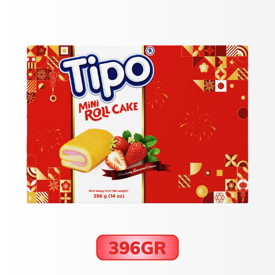 Bánh bông lan cuộn Tipo hương dâu
