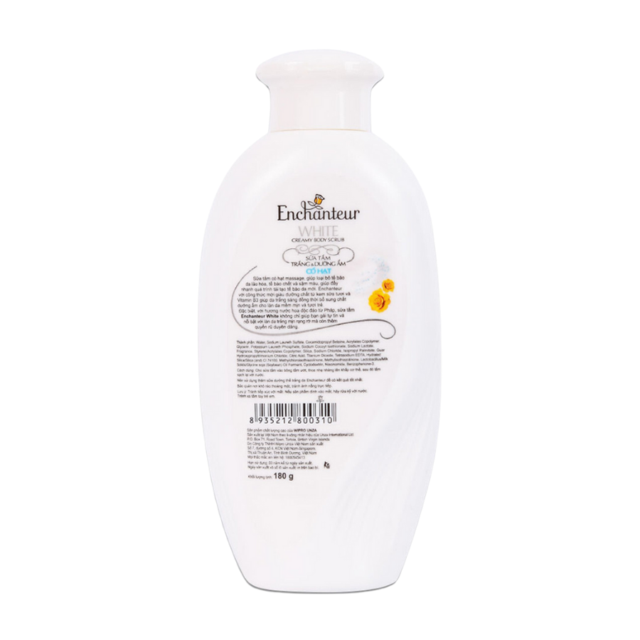 Sữa tắm trắng và dưỡng ẩm có hạt Charming