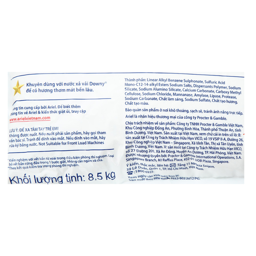 Bột giặt Ariel Matic hương nắng mai