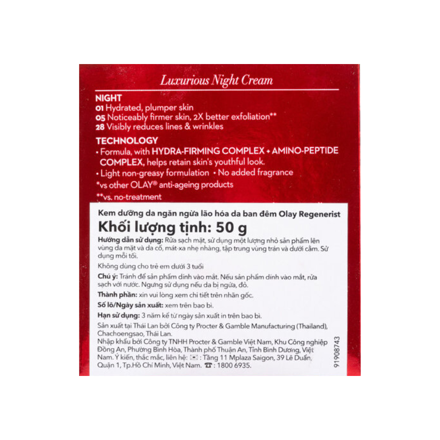 Kem Dưỡng Ban Ngày Hỗ Trợ Ngăn Ngừa Lão Hoá Olay Regenerist Micro-Sculpting Cream