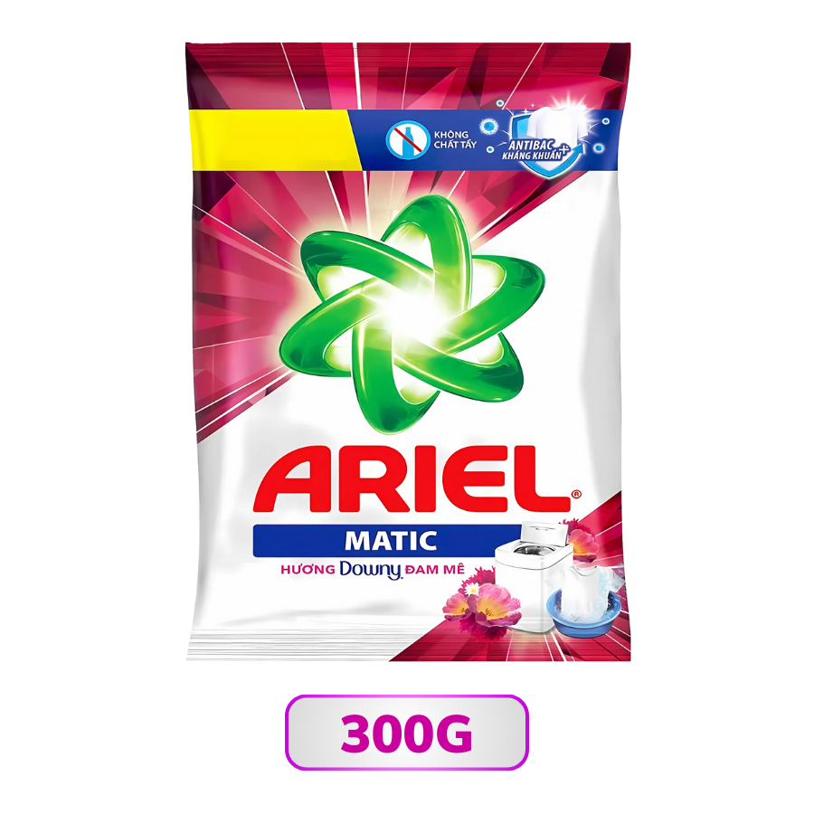 Bột giặt Ariel Matic hương Downy đam mê