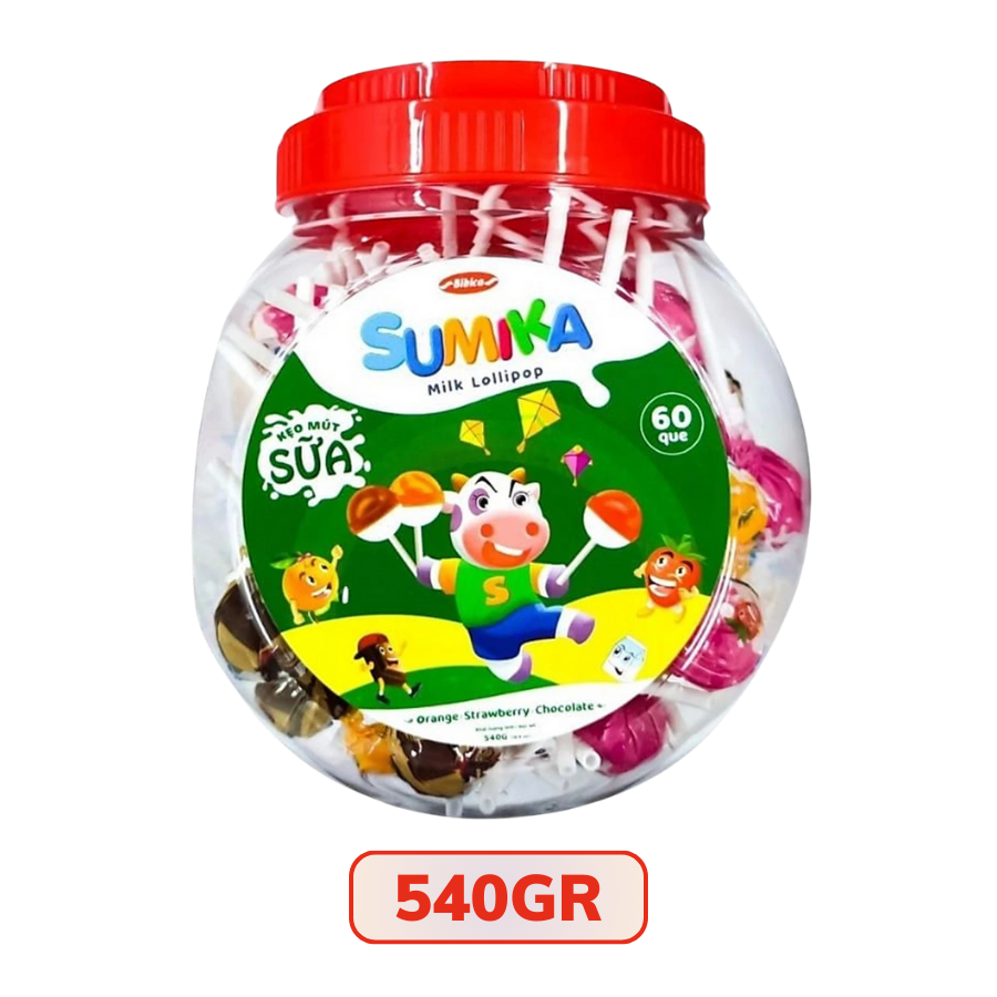 Kẹo Mút Sữa Sumika - Hộp tròn