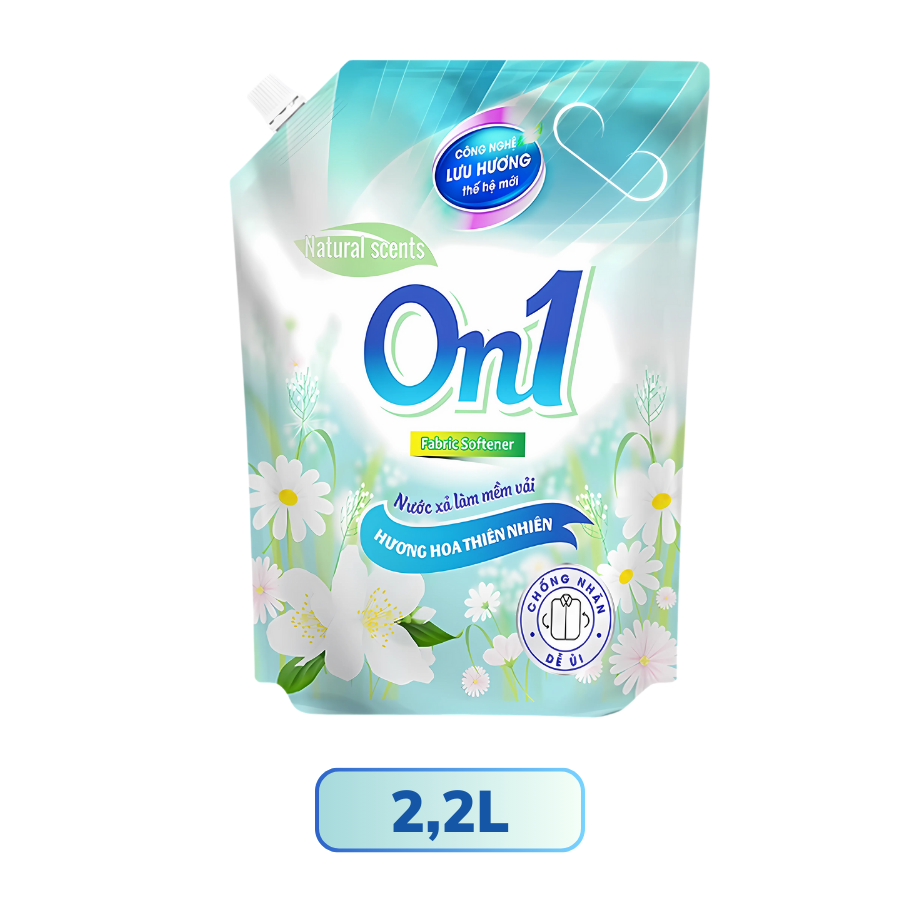 Bịch nước xả vải ON1 hương hoa thiên nhiên - xả quần áo lưu hương trên từng sợi vải