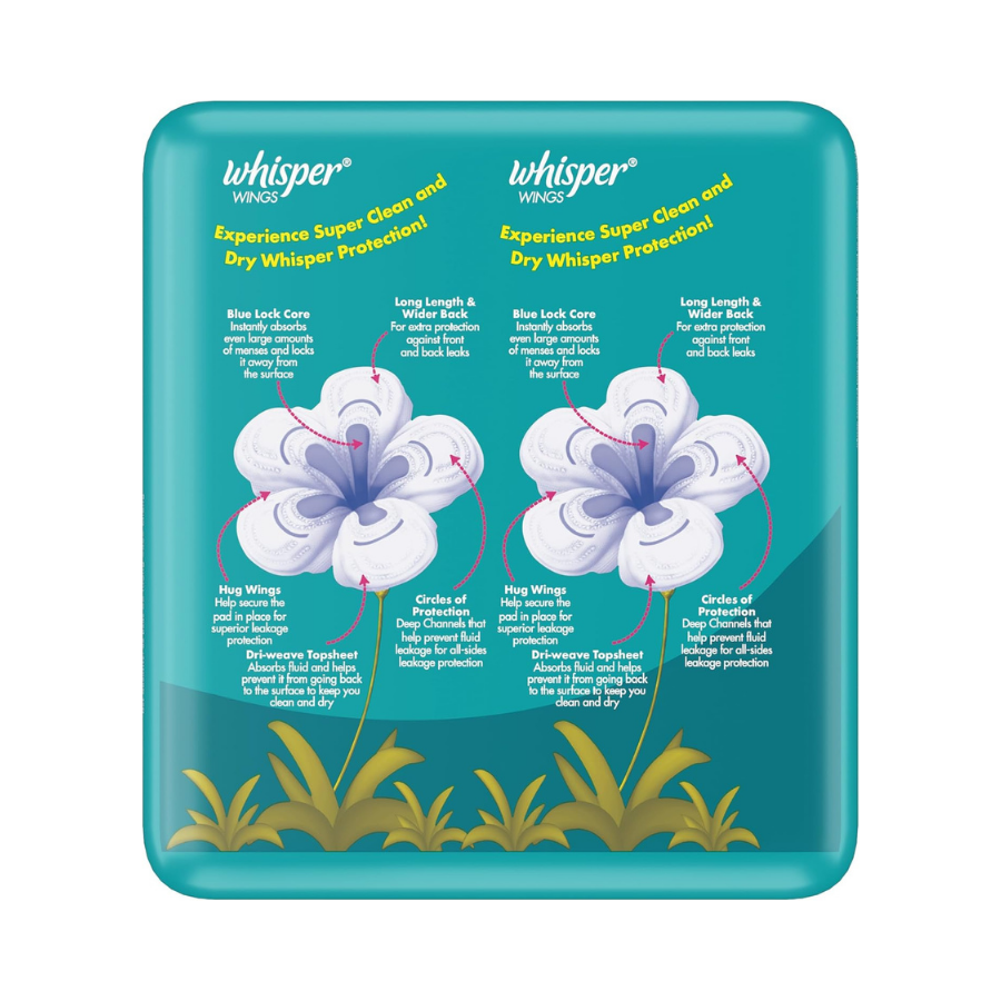 Băng Vệ Sinh Whisper Dòng Cơ Bản Có Cánh Cho Ngày Nhiều Và Đêm