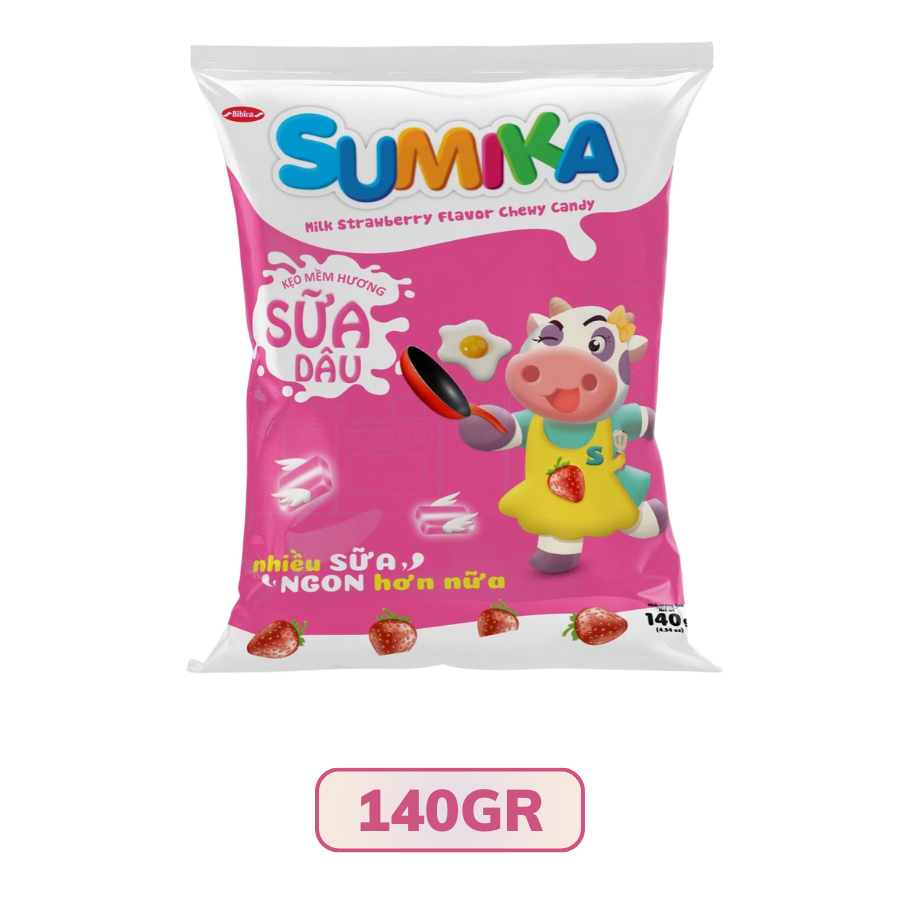 Kẹo Mềm Sữa Sumika Vị Dâu