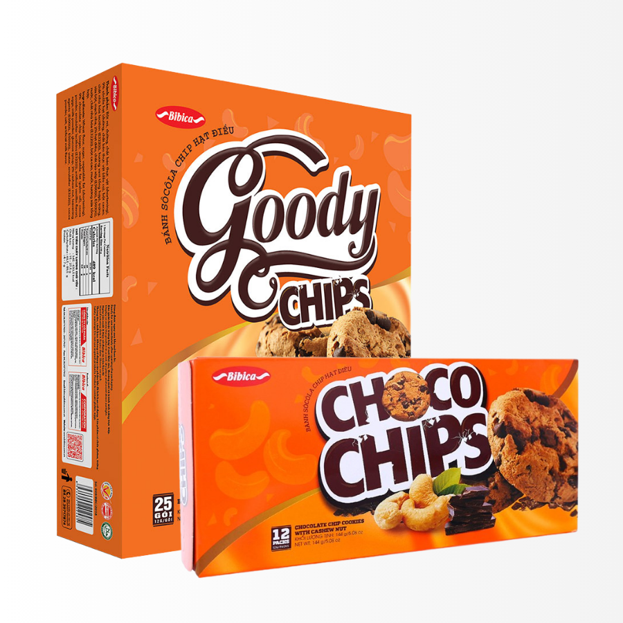 Bánh Goody Chip Socola Hạt Điều Bibica